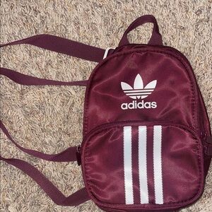 Adidas Burgundy Mini Backpack